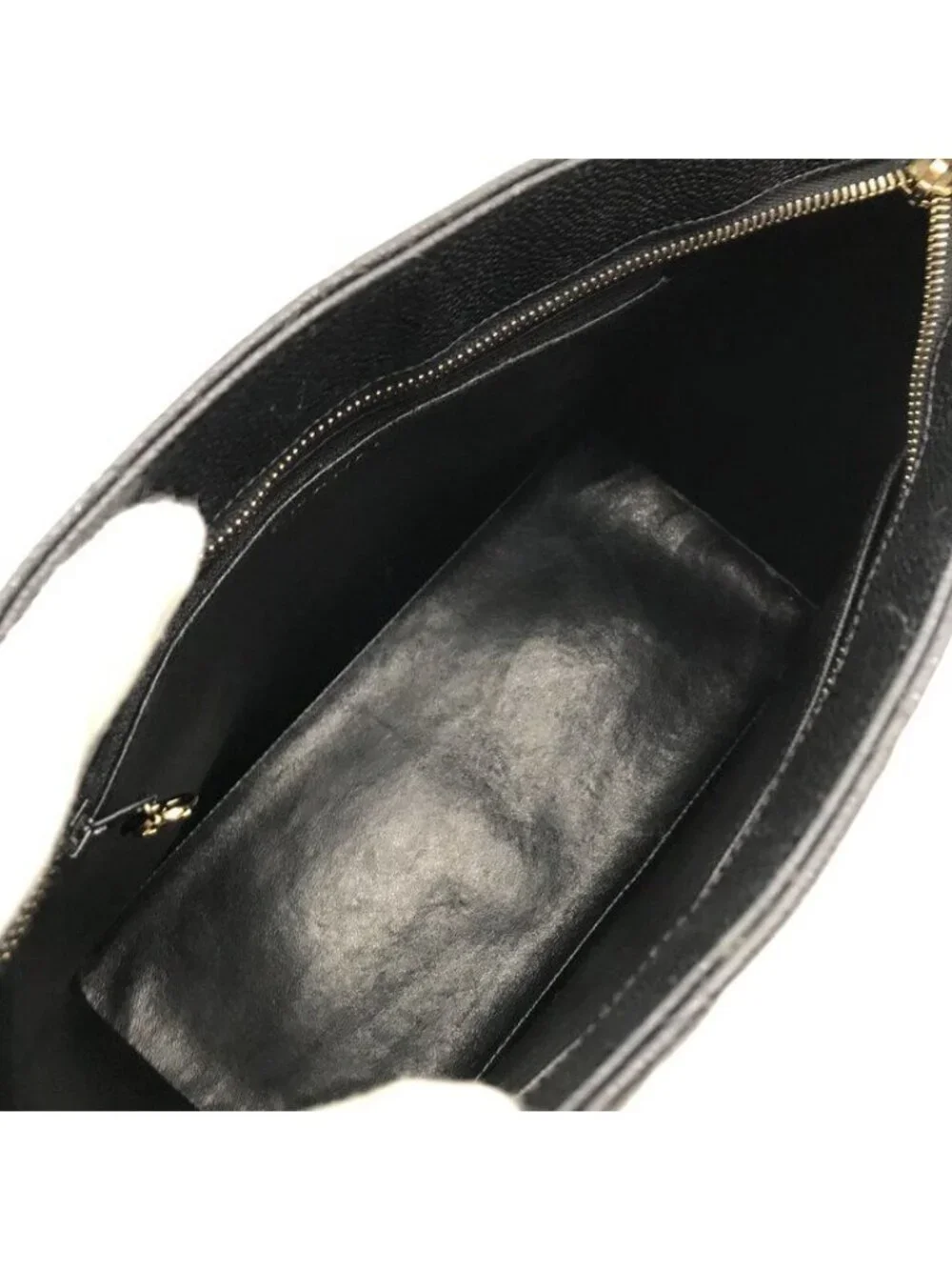 Chanel CC Logo Caviar Leather Medallion Tote Bag Black